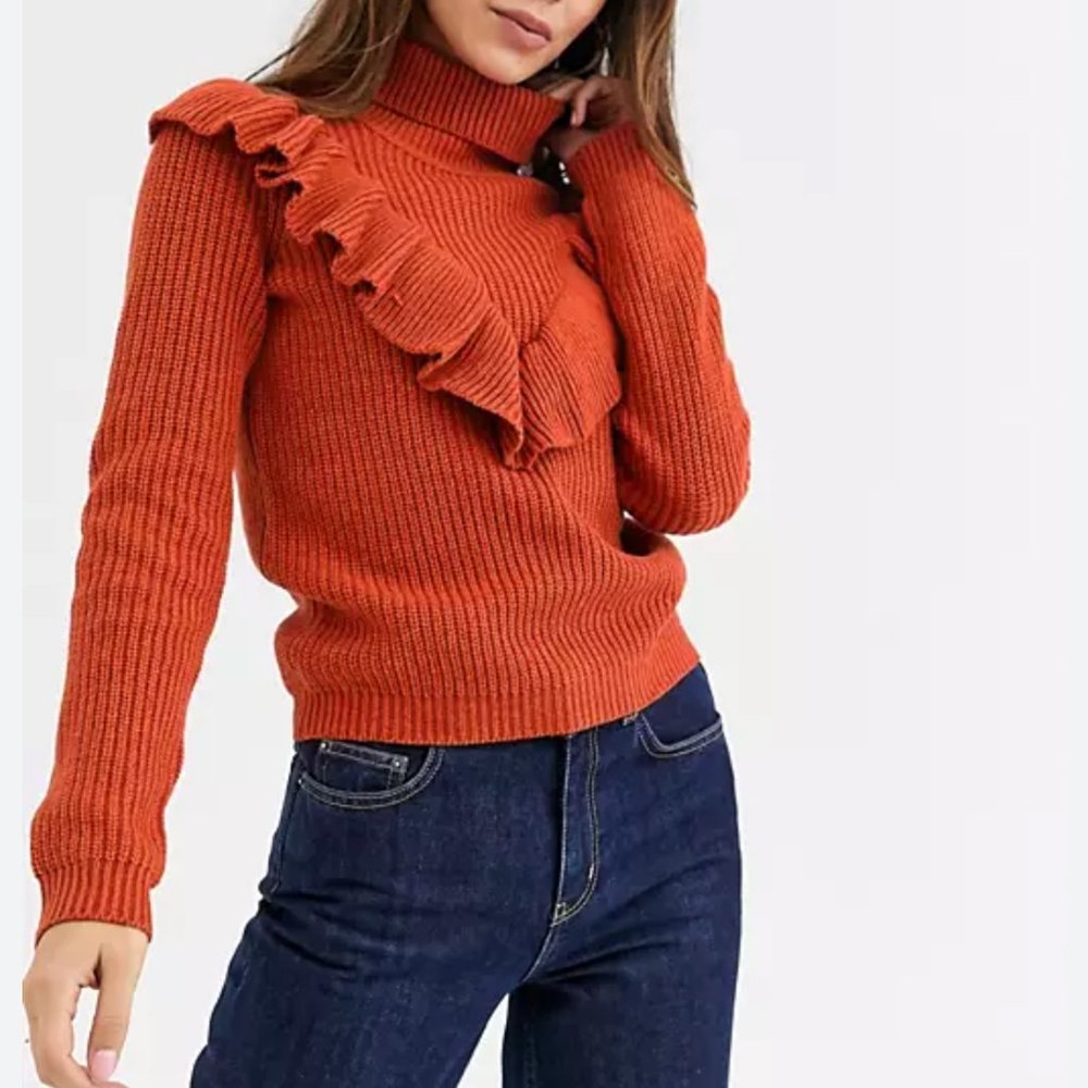 ASOS Glamorous Ruffle Sweater